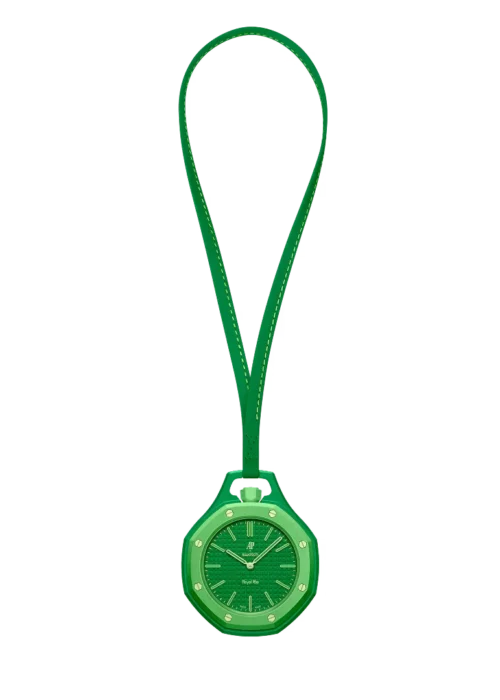 AP x Swatch Royal Pop Bioceramic Pendant Pocket Watch – GREEN EIGHT with Free Watch Strap