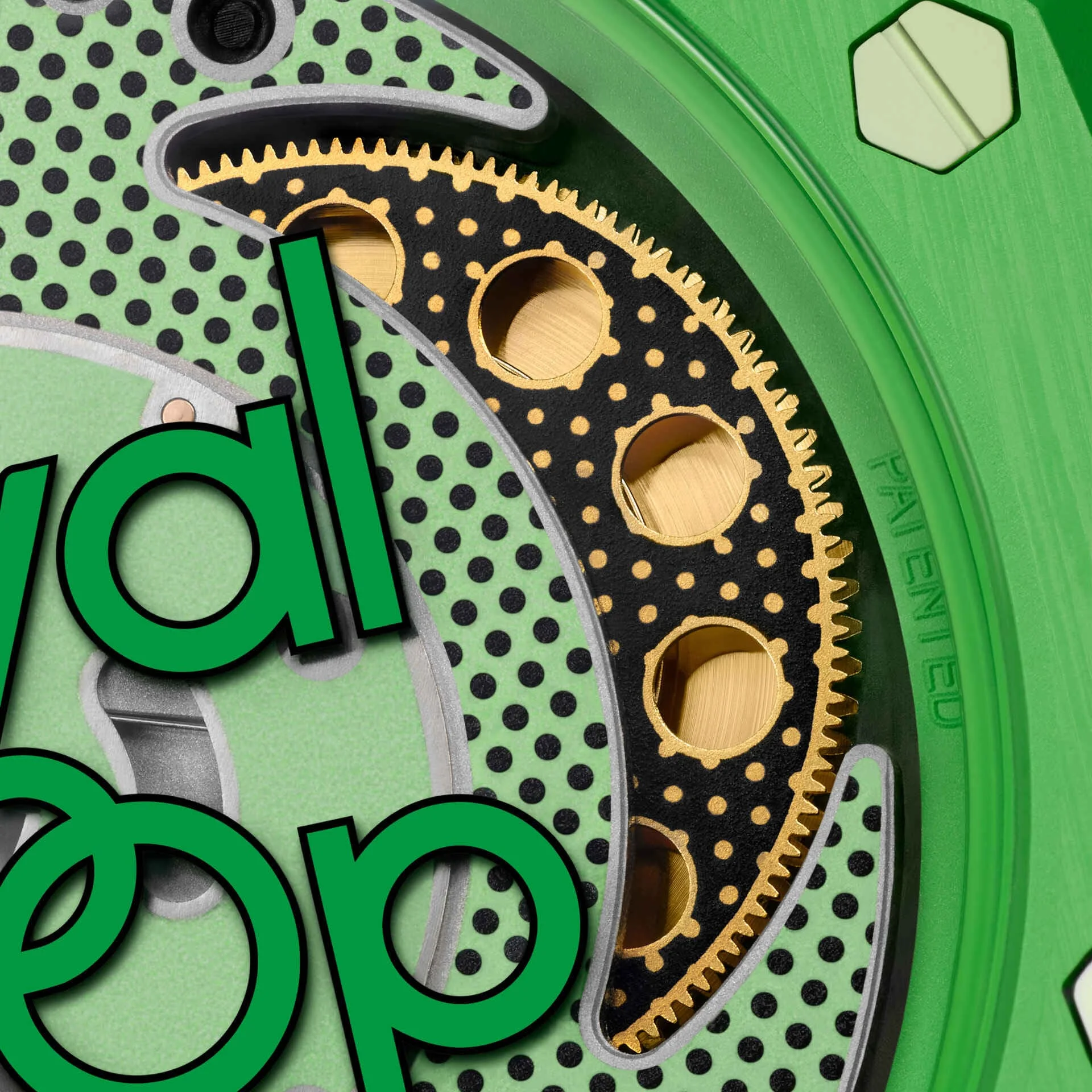 AP x Swatch Royal Pop Bioceramic Pendant Pocket Watch – GREEN EIGHT with Free Watch Strap - Image 4