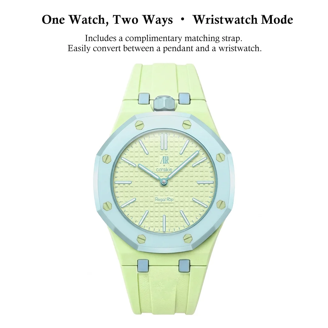 AP x Swatch Royal Pop Bioceramic Pendant Pocket Watch – BLAUE ACHT with Free Watch Strap - Image 2