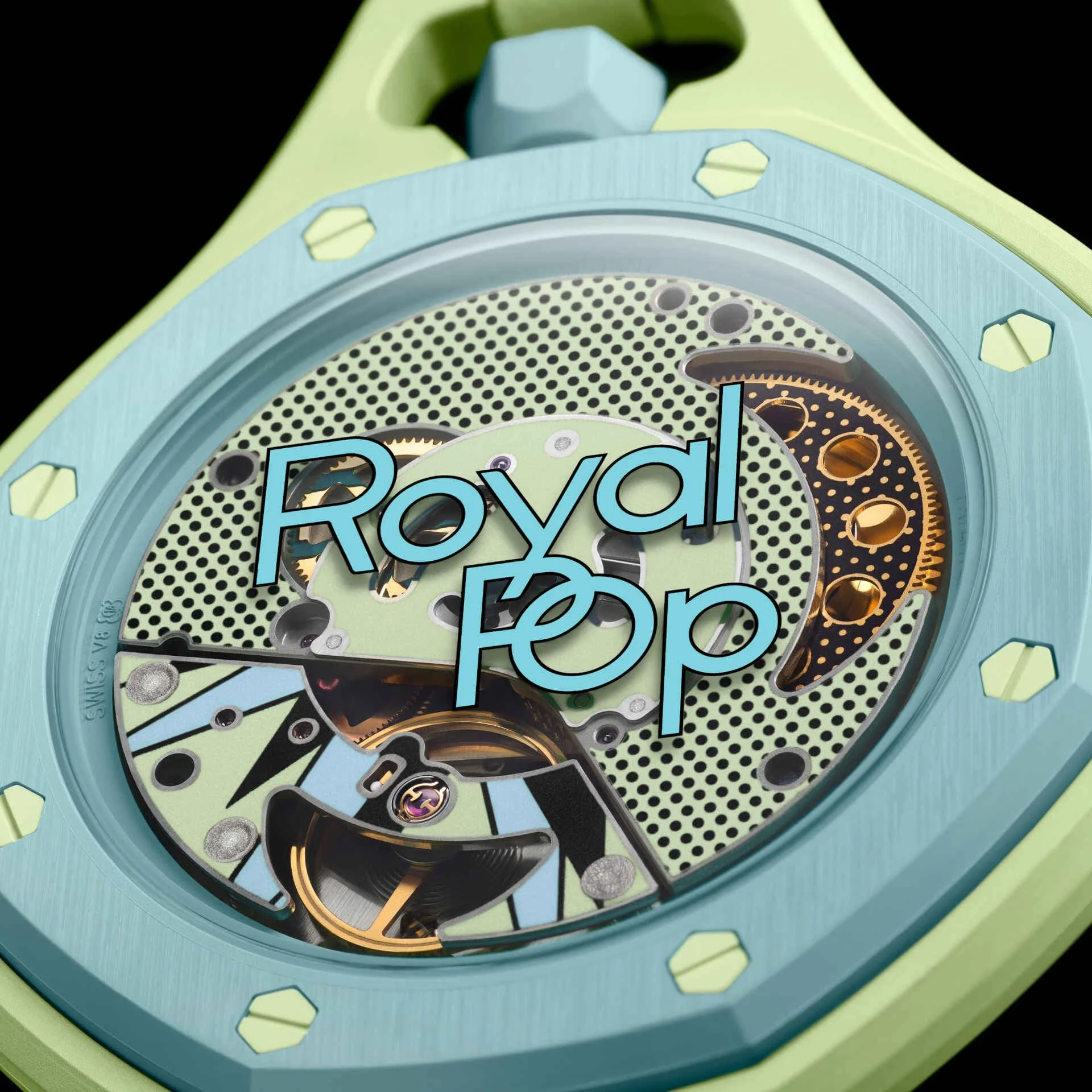 AP x Swatch Royal Pop Bioceramic Pendant Pocket Watch – BLAUE ACHT with Free Watch Strap - Image 3