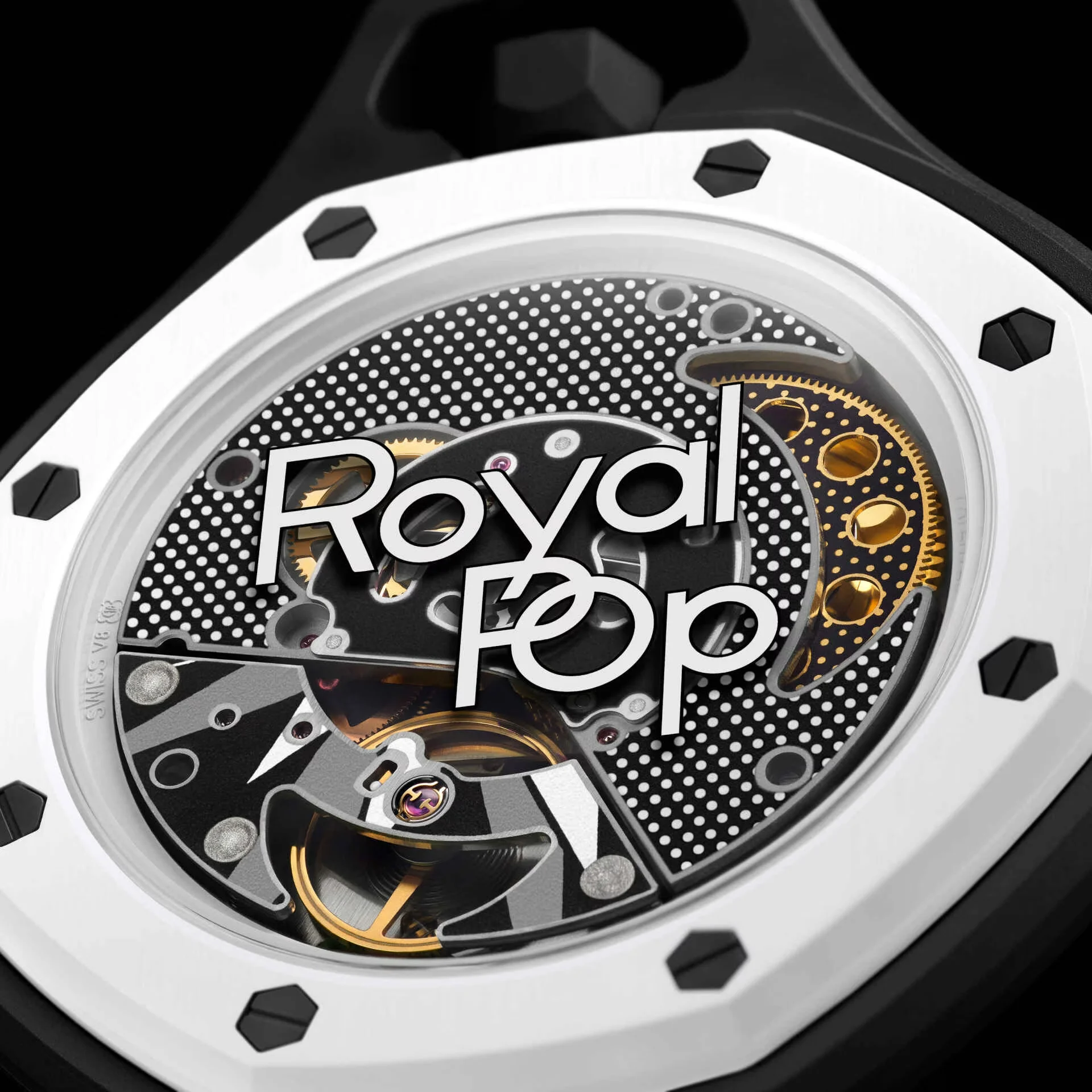 AP x Swatch Royal Pop Bioceramic Pendant Pocket Watch – OCHO NEGRO with Free Watch Strap - Image 3