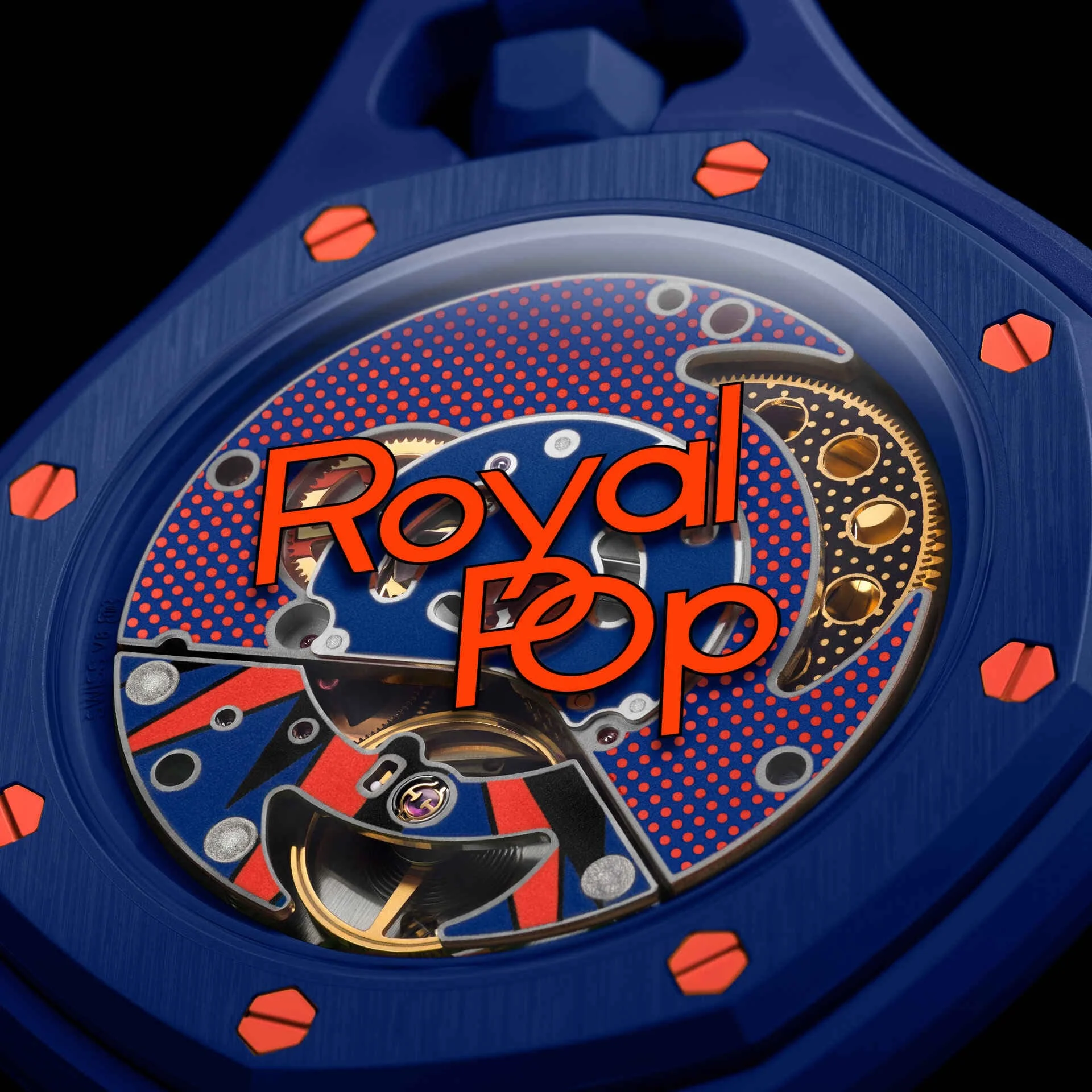 AP x Swatch Royal Pop Bioceramic Pendant Pocket Watch – ORENJI HACHI with Free Watch Strap - Image 3