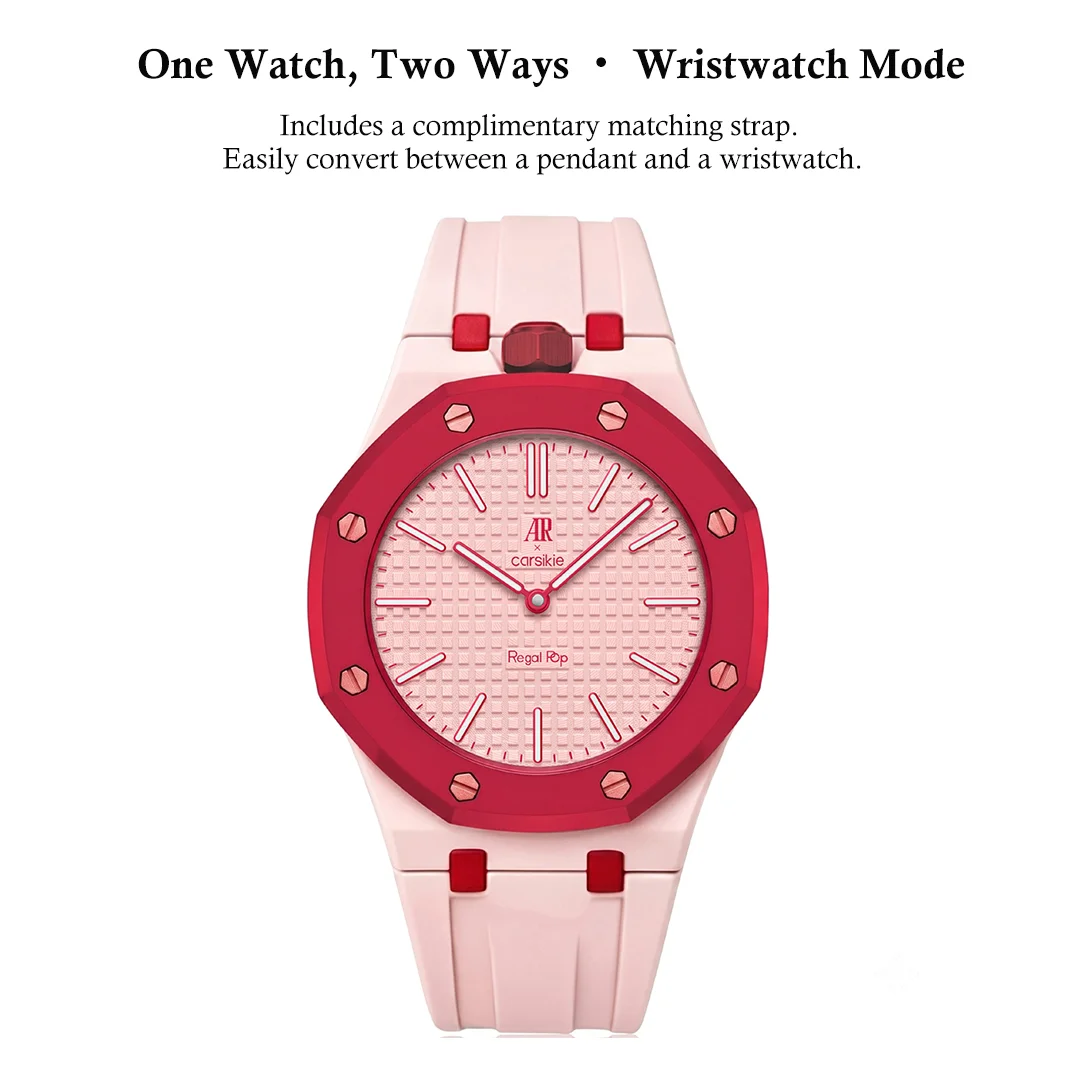 AP x Swatch Royal Pop Bioceramic Pendant Pocket Watch – OTTO ROSSO with Free Watch Strap - Image 2