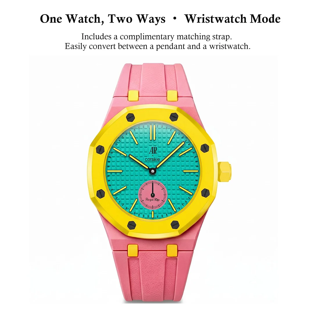 AP x Swatch Royal Pop Bioceramic Pendant Pocket Watch – OTG ROZ with Free Watch Strap - Image 2