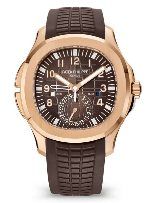 Aquanaut Travel Time 40.8mm Rose Gold Brown Dial Ref. 5164R