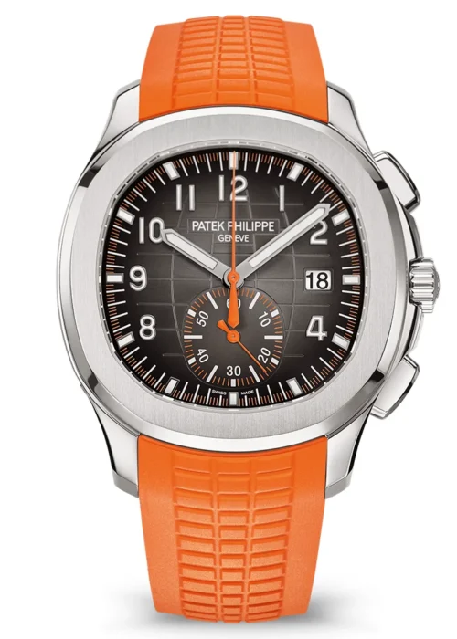 Aquanaut Chronograph 42.2mm Stainless Steel Black Dial Ref. 5968A