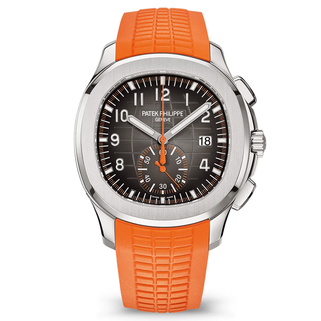 Aquanaut Chronograph 42.2mm Stainless Steel Black Dial Ref. 5968A