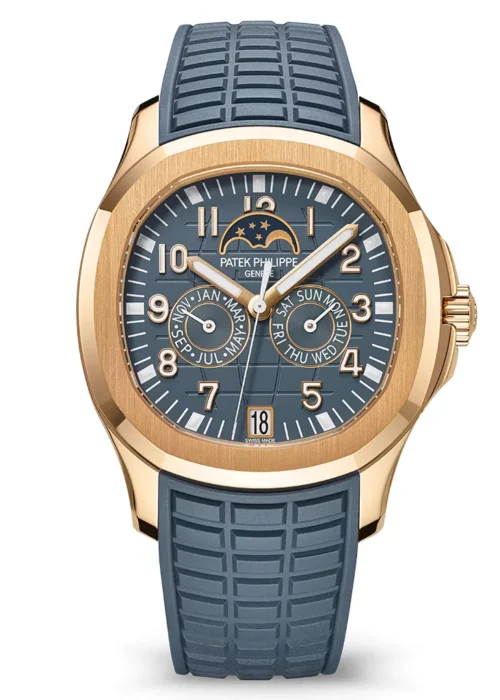 Aquanaut Annual Calendar 39.9mm Rose Gold Blue-Gray Dial Ref. 5261R