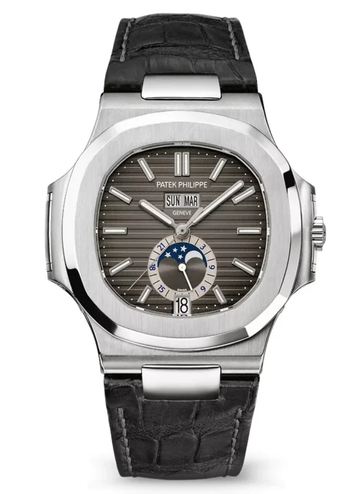 Nautilus Annual Calendar 40.5mm Steel Charcoal Gray Dial Ref. 5726A