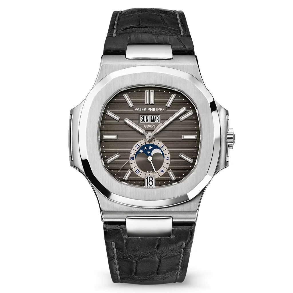 Nautilus Annual Calendar 40.5mm Steel Charcoal Gray Dial Ref. 5726A