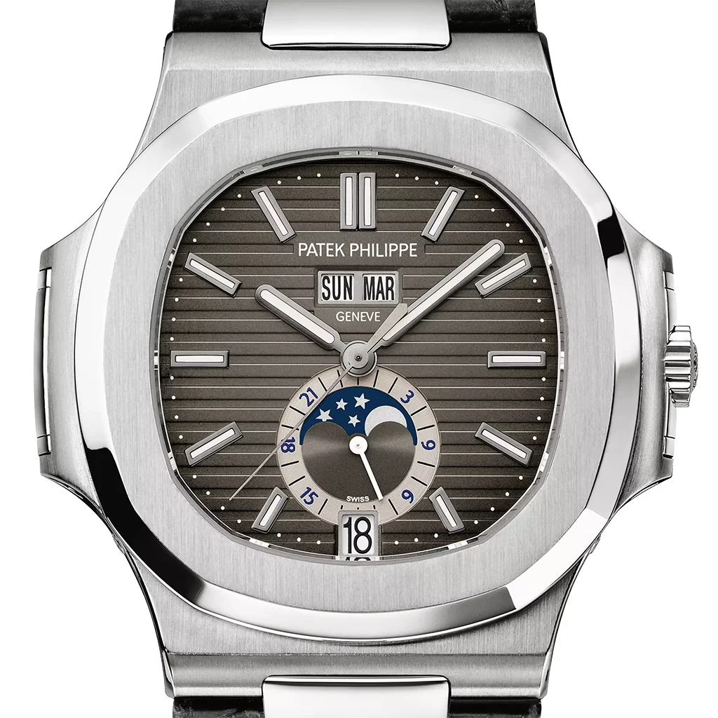 Nautilus Annual Calendar 40.5mm Steel Charcoal Gray Dial Ref. 5726A - Image 2
