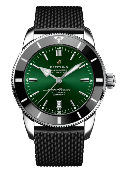 Superocean Heritage 46 Classic Heritage Diver - Green Dial and Performance Rubber Strap