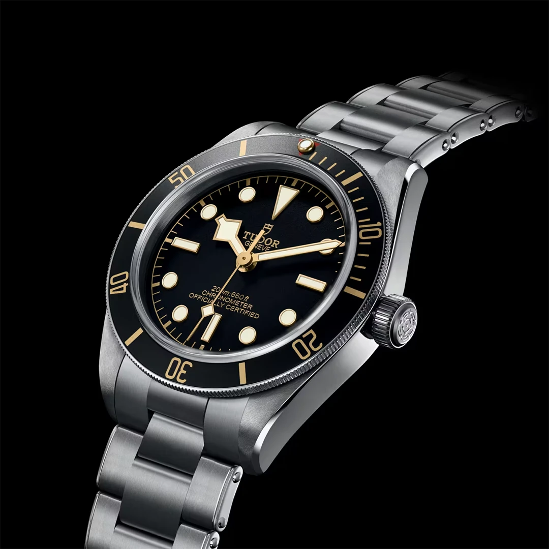 Black Bay 58 Series Heritage Diver - 39mm Black and Gilt Dial with Steel Bracelet - Image 2