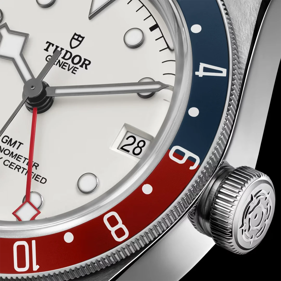 Black Bay GMT 41mm Opaline Dial Dual Time Zone Watch - Iconic Pepsi Bezel Design - Image 3