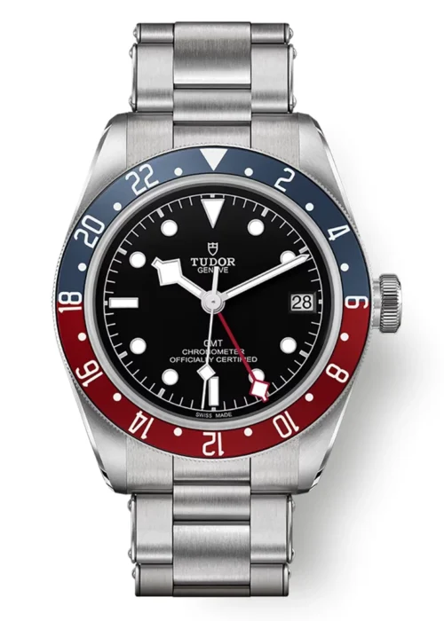 Black Bay GMT 41mm Dual Time Zone Watch - Black Dial and Pepsi Bezel