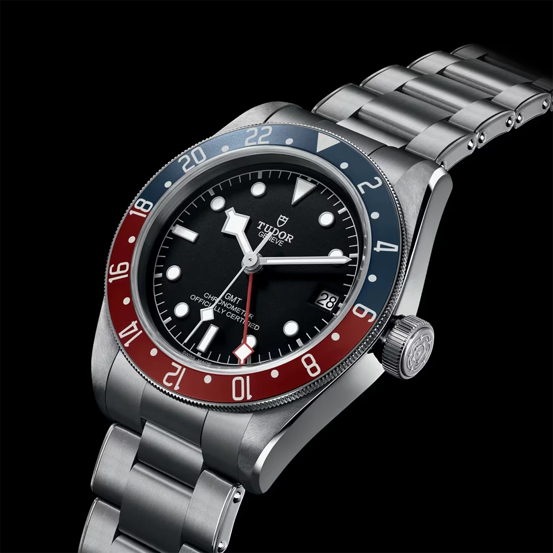 Black Bay GMT 41mm Dual Time Zone Watch - Black Dial and Pepsi Bezel - Image 3