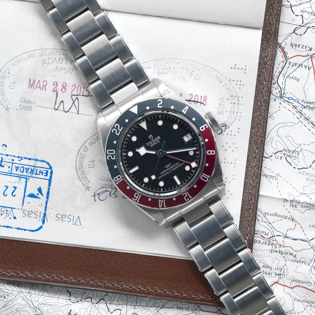 Black Bay GMT 41mm Dual Time Zone Watch - Black Dial and Pepsi Bezel - Image 4