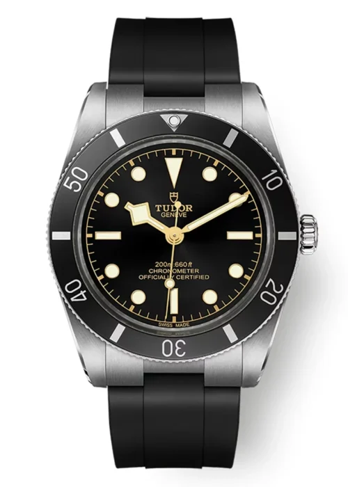 Black Bay 54 Series Heritage Diver - 37mm Black Dial with High-Performance Rubber Strap