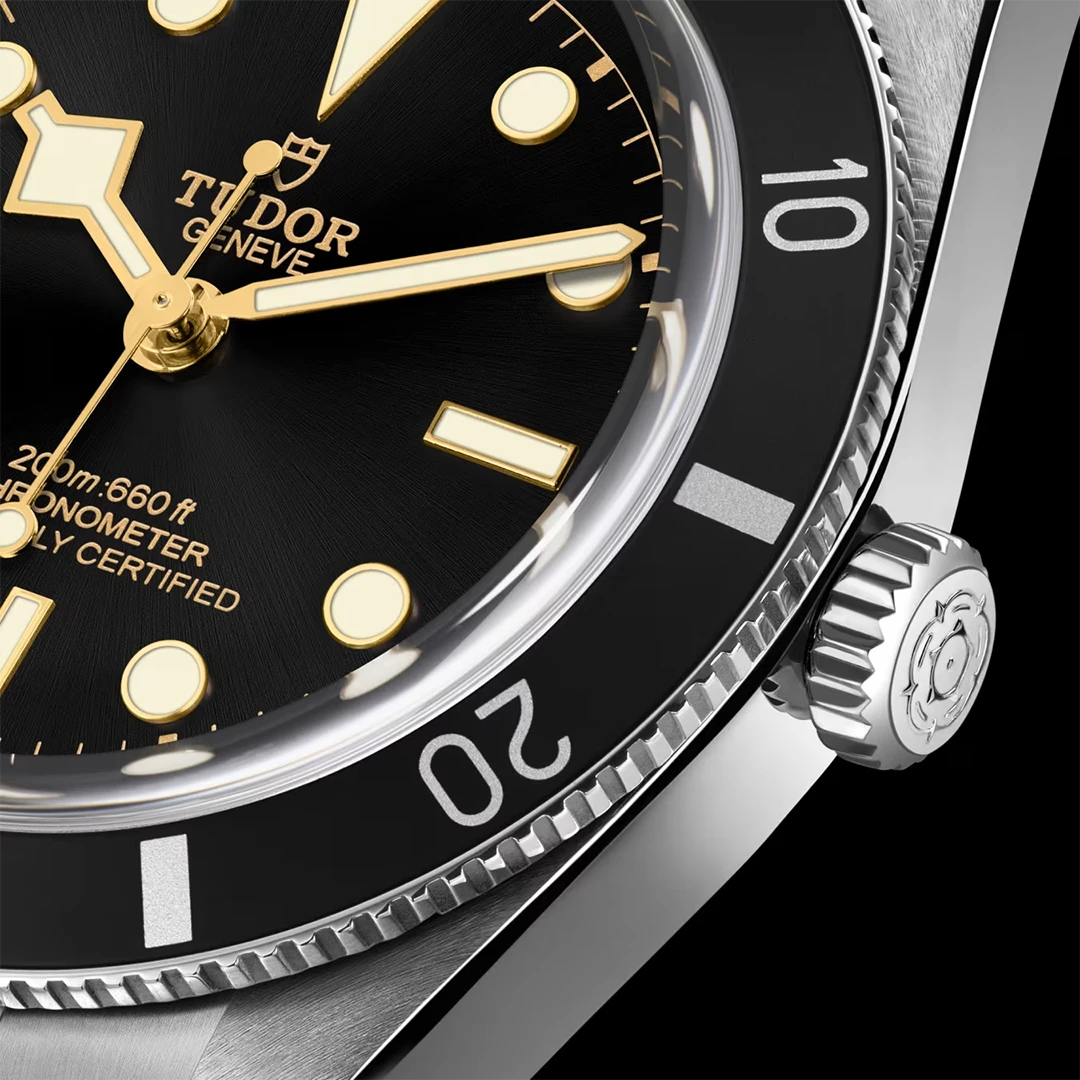 Black Bay 54 Series Heritage Diver - 37mm Black Dial with High-Performance Rubber Strap - Image 2