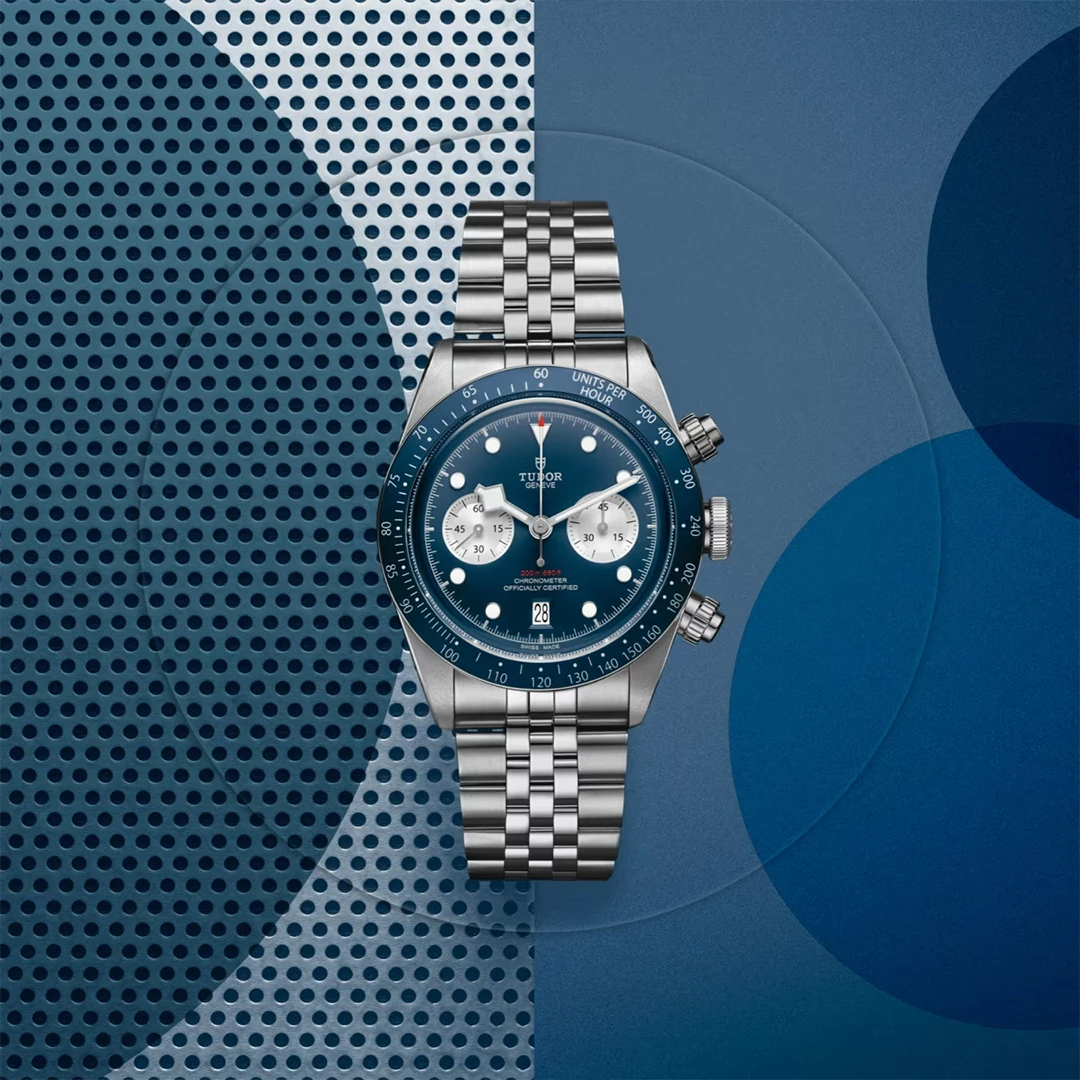 Black Bay Chrono 41mm Blue Racing Chronograph - Deep Blue Dial and Silver Counters - Image 2