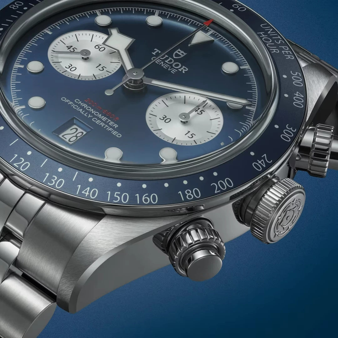 Black Bay Chrono 41mm Blue Racing Chronograph - Deep Blue Dial and Silver Counters - Image 3