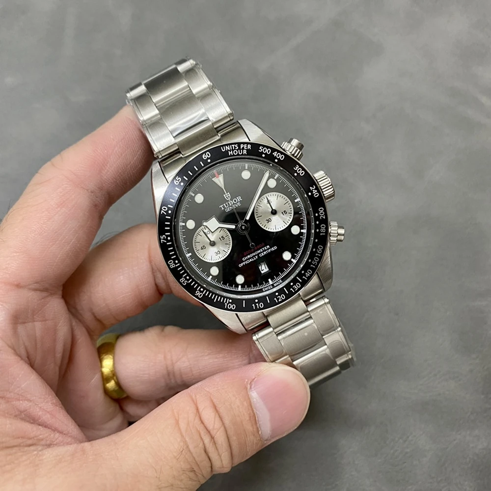 Black Bay Chrono 41mm Steel Panda Dial Automatic Men's Chronograph Watch - Image 3