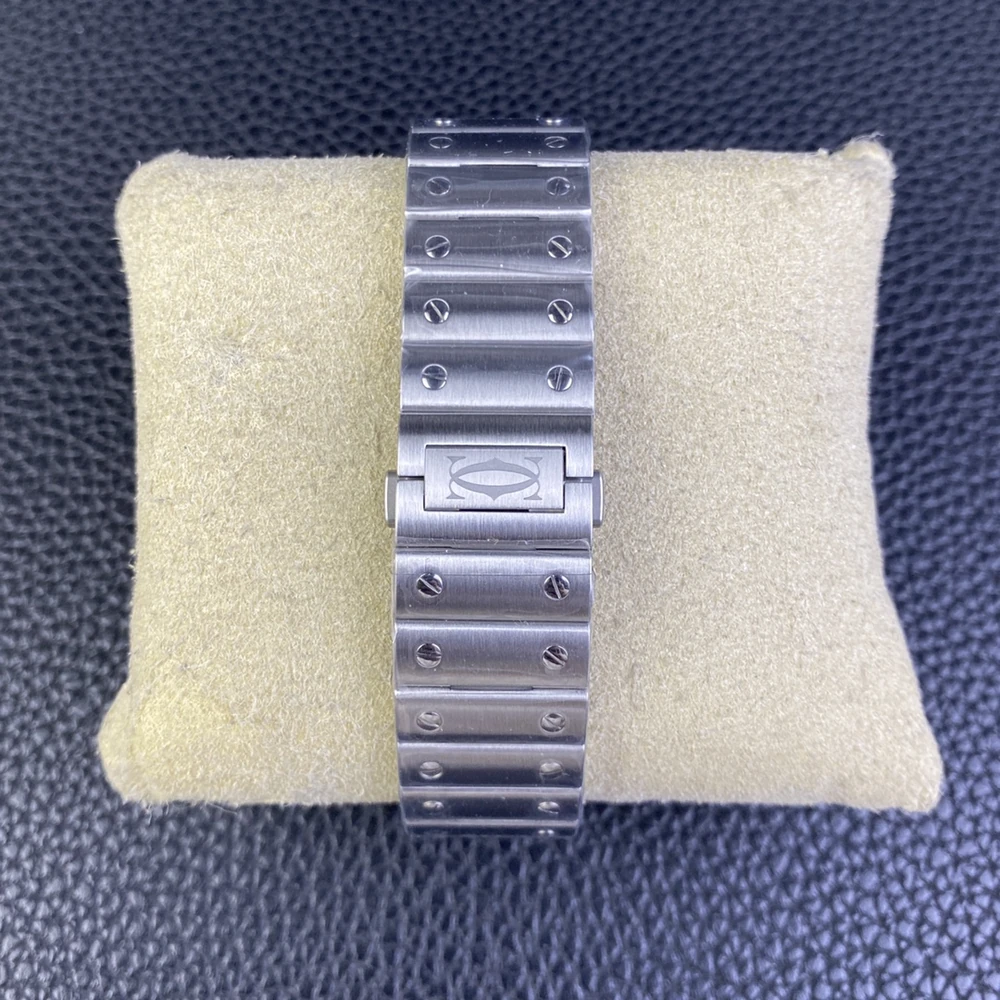 Santos Gradient Green Dial Medium Model Steel Watch - Image 8