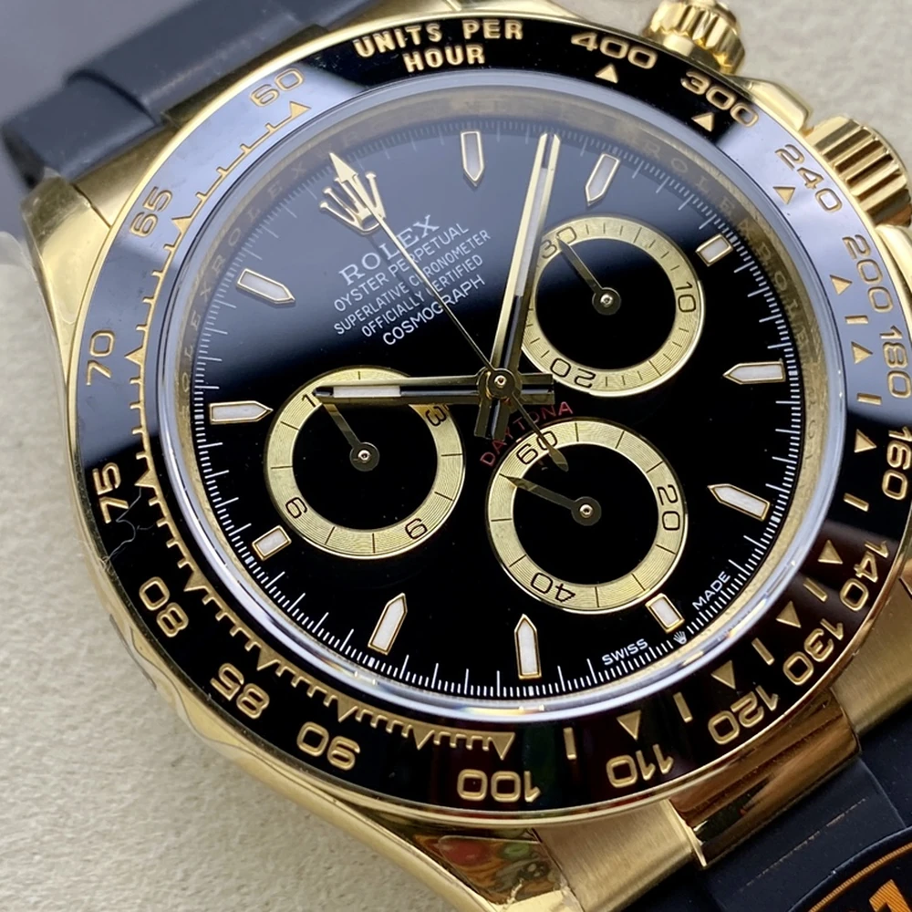 Cosmograph Daytona 40mm Champagne & Black Dial Chronograph Watch - Image 3