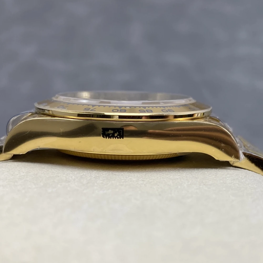 Cosmograph Daytona Chronograph in Yellow Gold, Classic Golden Dial Men's Business & Sports Watch - Image 4
