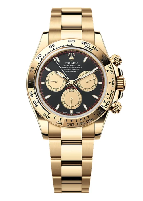 Cosmograph Daytona Chronograph in Yellow Gold, Classic Black Dial Men's Business & Sports Watch