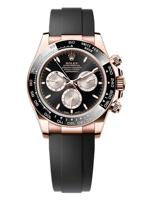 Cosmograph Daytona Rose Gold Tone Racing Chronograph - Bright Black Dial and Ceramic Bezel