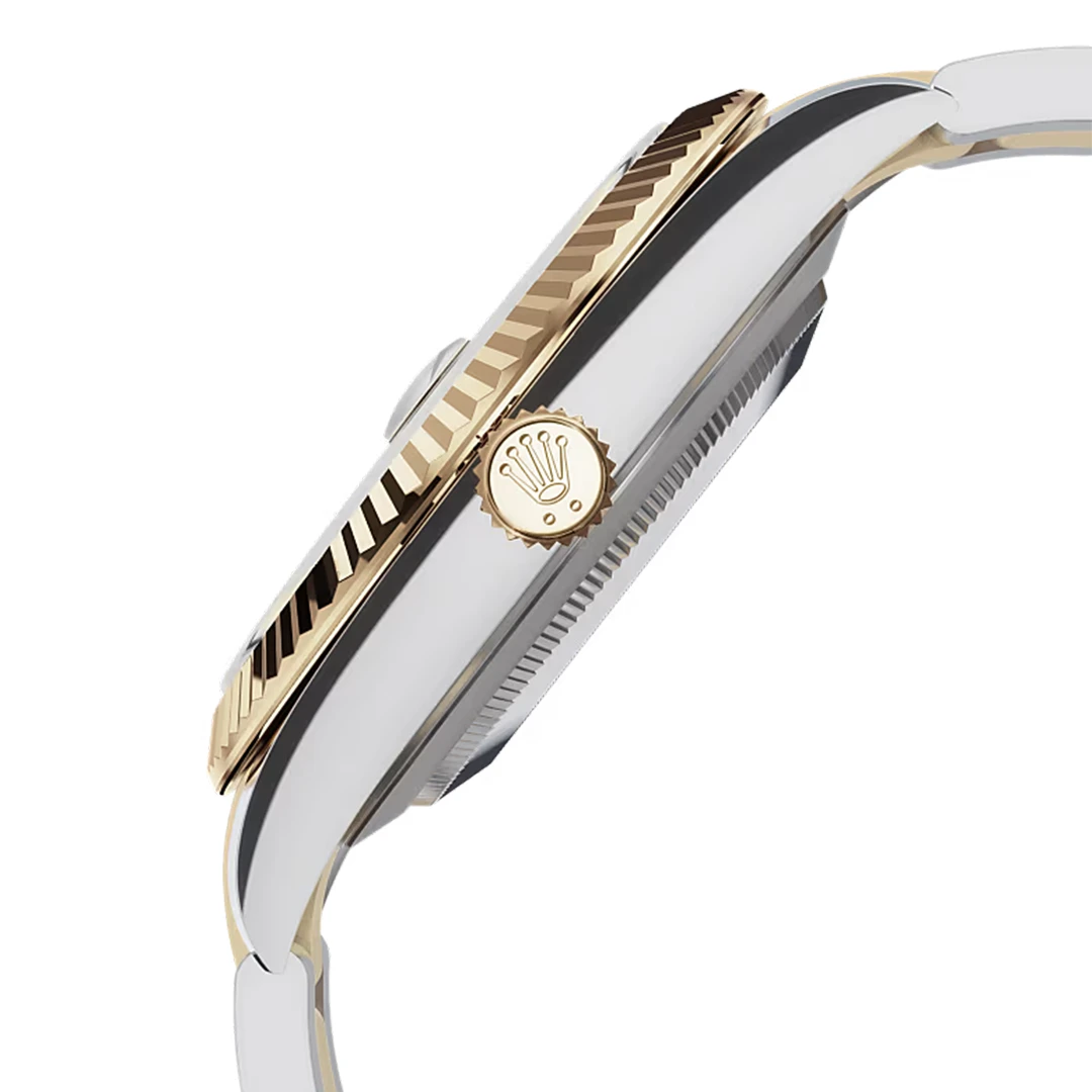 Datejust 41 Silver-Slate Dial Two-Tone Fluted Bezel Oyster Bracelet Men's Watch - Image 2