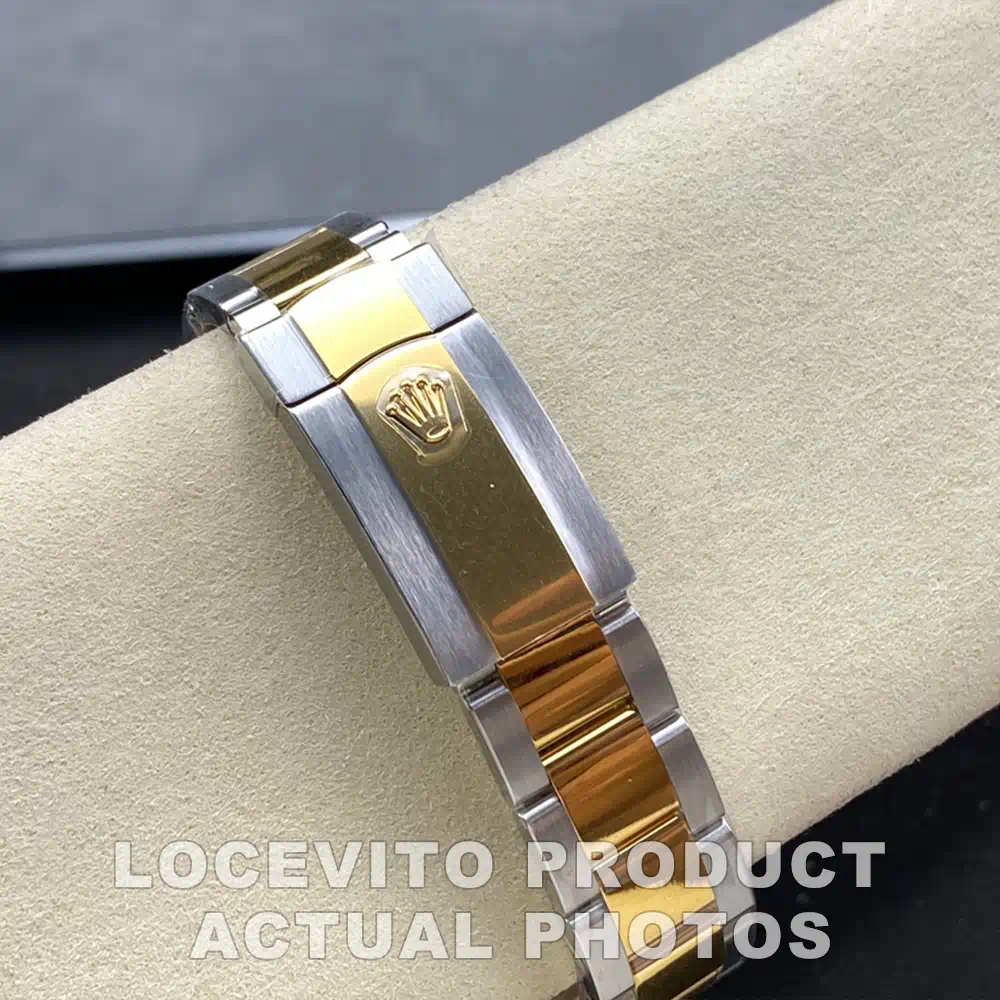 Datejust 41 Silver-Slate Dial Two-Tone Fluted Bezel Oyster Bracelet Men's Watch - Image 5