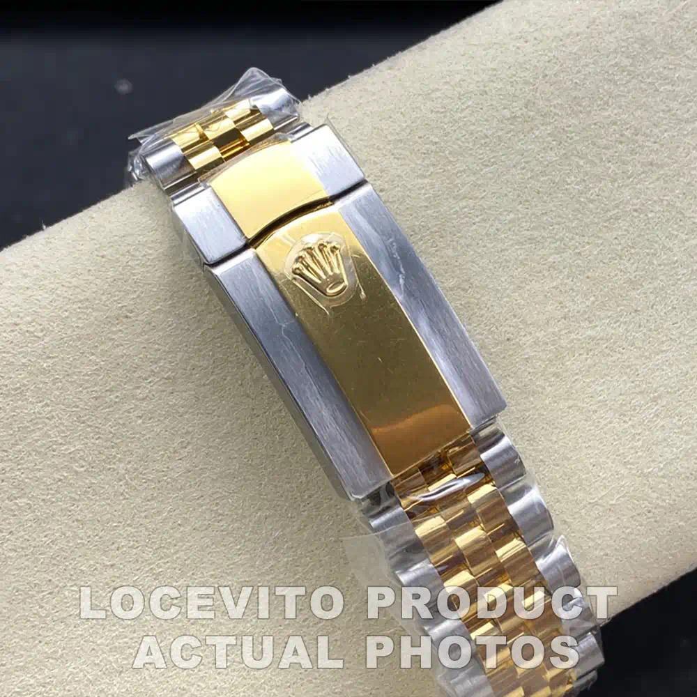 Datejust 41 Two-Tone White Dial Fluted Bezel Jubilee Bracelet Elegant Men's Watch - Image 6