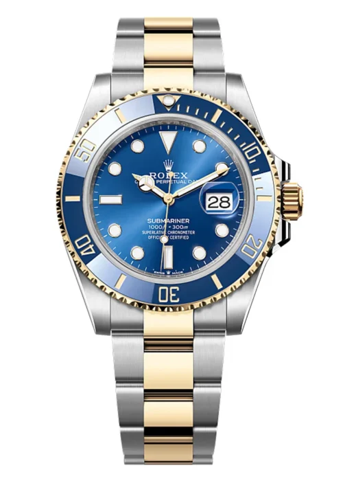 Submariner Date 41mm Blue Dial Two-Tone Style Luxury Divers Watch