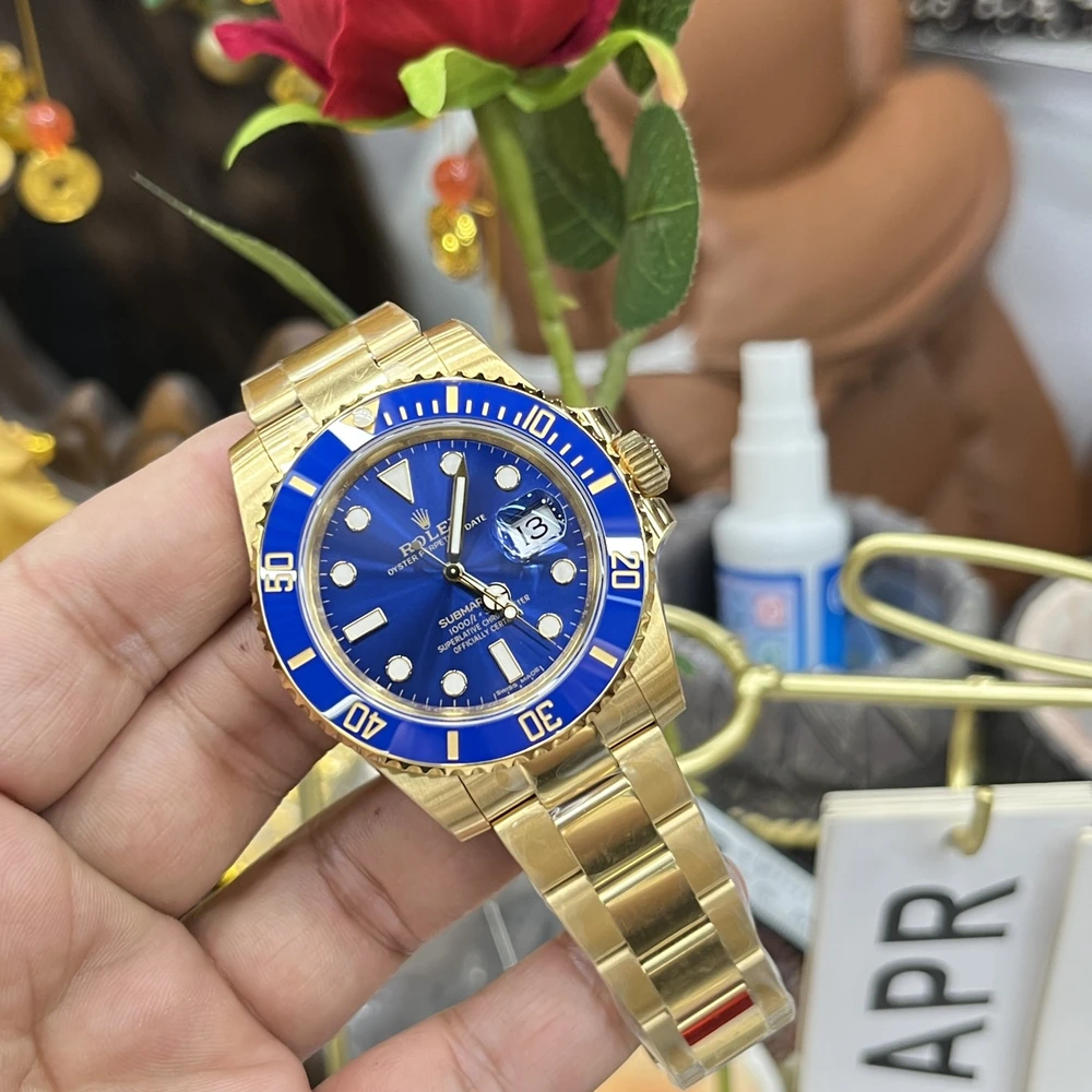 Submariner Date 41mm Blue Dial Two-Tone Style Luxury Divers Watch - Image 4
