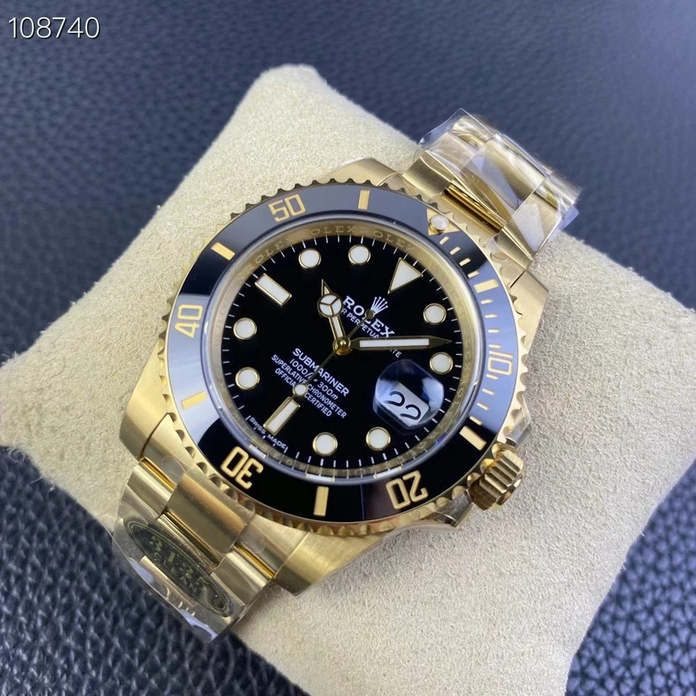 Submariner Date 41mm Black Dial Two-Tone Style Luxury Divers Watch - Image 3