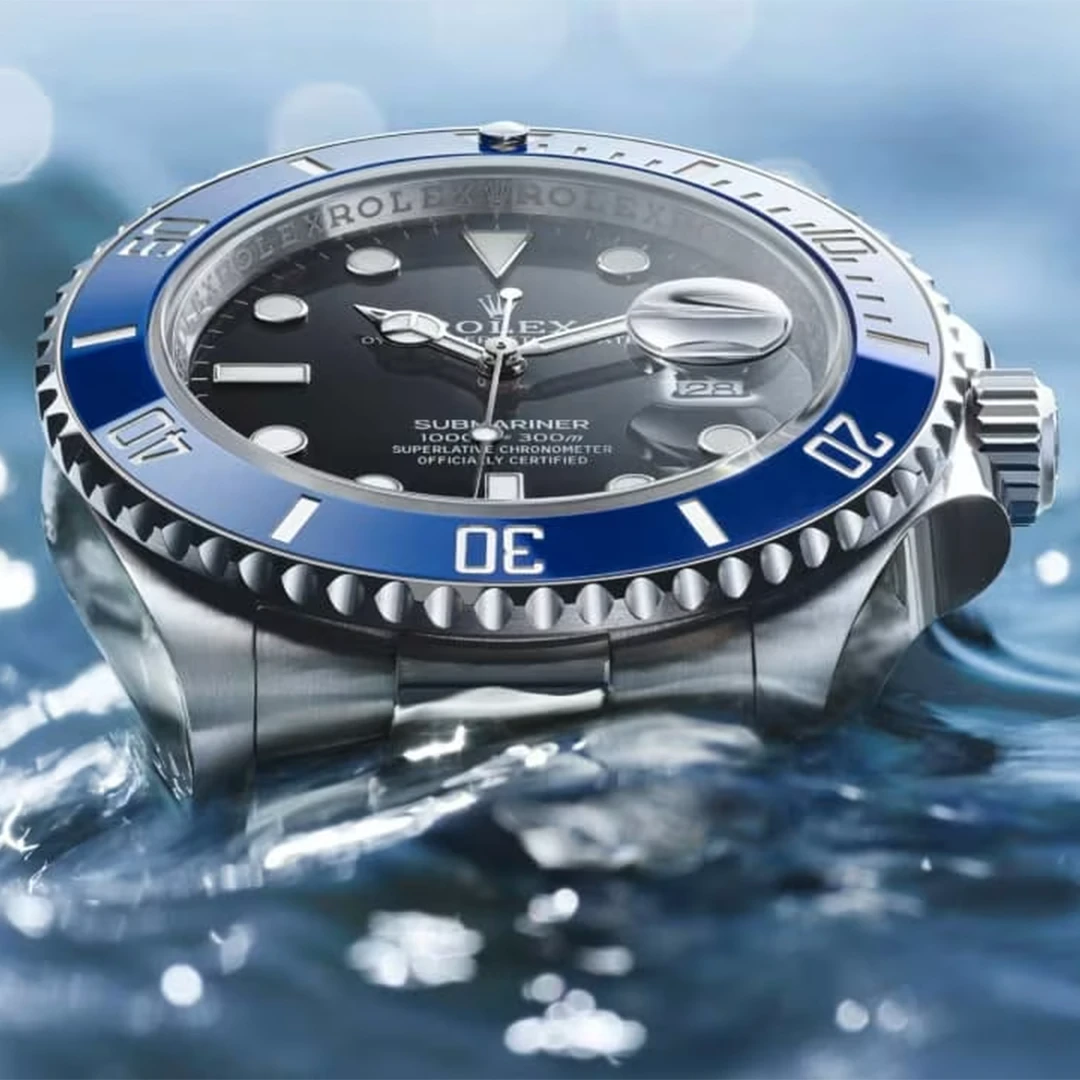 Submariner Date 41mm Blue Ceramic Bezel Black Dial Professional Divers Style Watch - Image 3