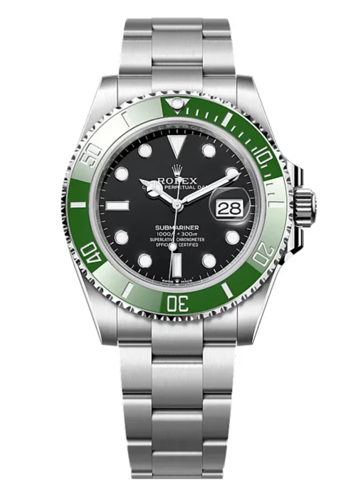 Submariner Date 41mm Green Ceramic Bezel Black Dial Professional Divers Style Watch