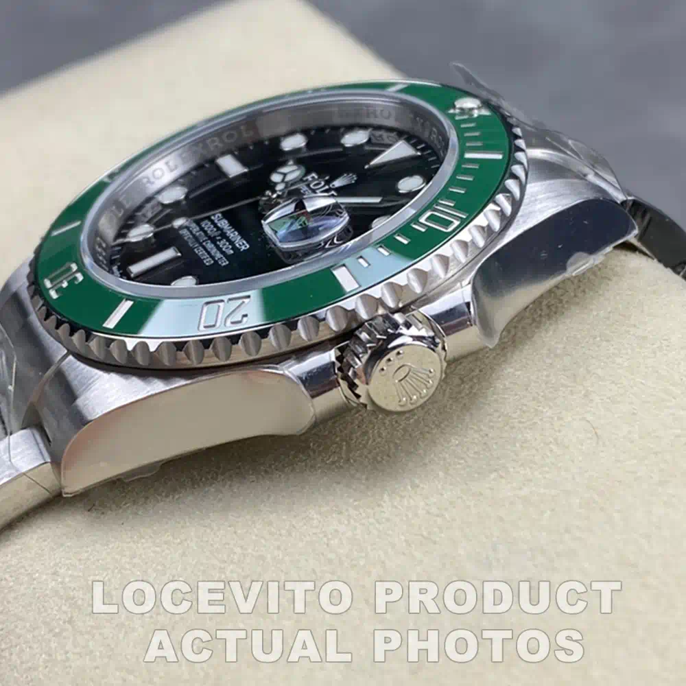 Submariner Date 41mm Green Ceramic Bezel Black Dial Professional Divers Style Watch - Image 4