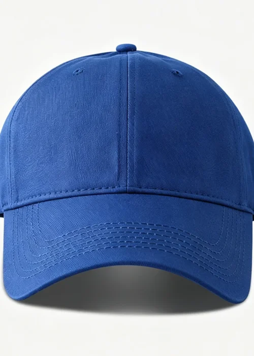 Classic Cotton Baseball Cap of Various colours -Blue - Adjustable Snapback, Solid Color Everyday Hat